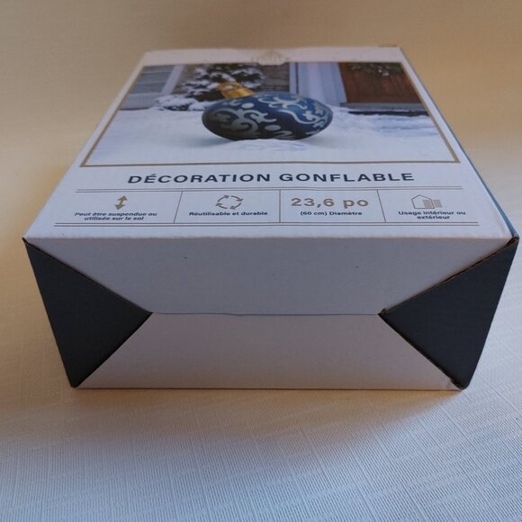 HUGE Christmas Bulb Inflatable Ornament BNIP 60cm Diameter Indoor or Outdoor Use - Picture 6 of 6